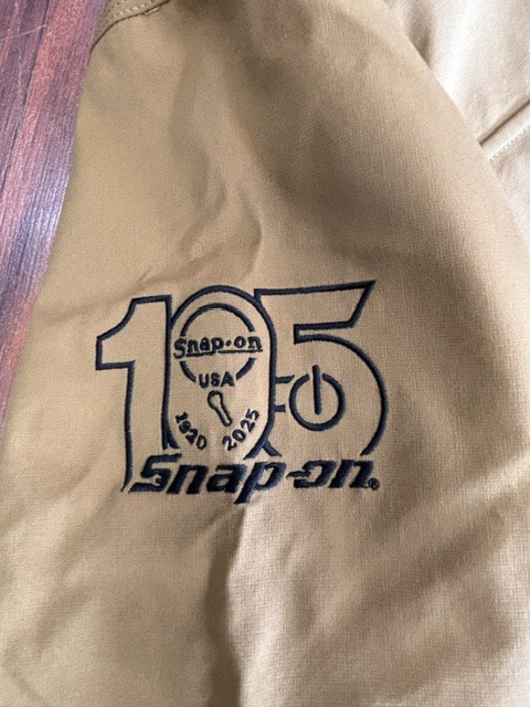 NEW! 2025 SNAP ON TOOLS RA JACKET LEGEND 105 ANNIVERSARY GOLD! Multiple Sizes!