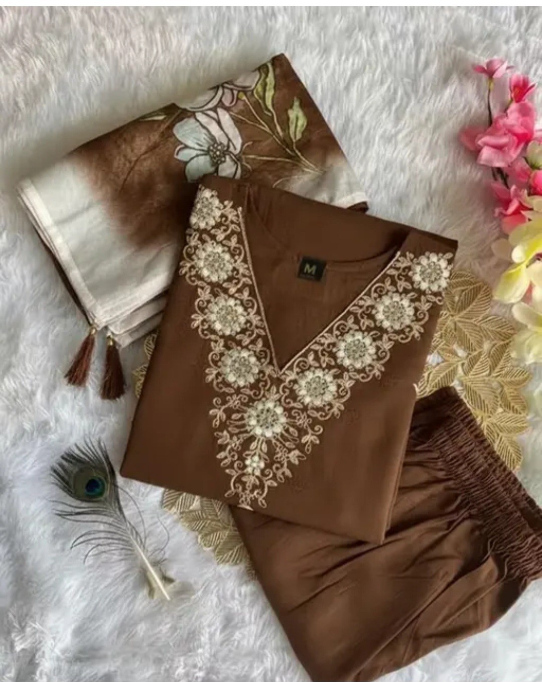 Women Kurti With Pant & Dupatta Set. Stylish Look.Size Xs To 5XL.