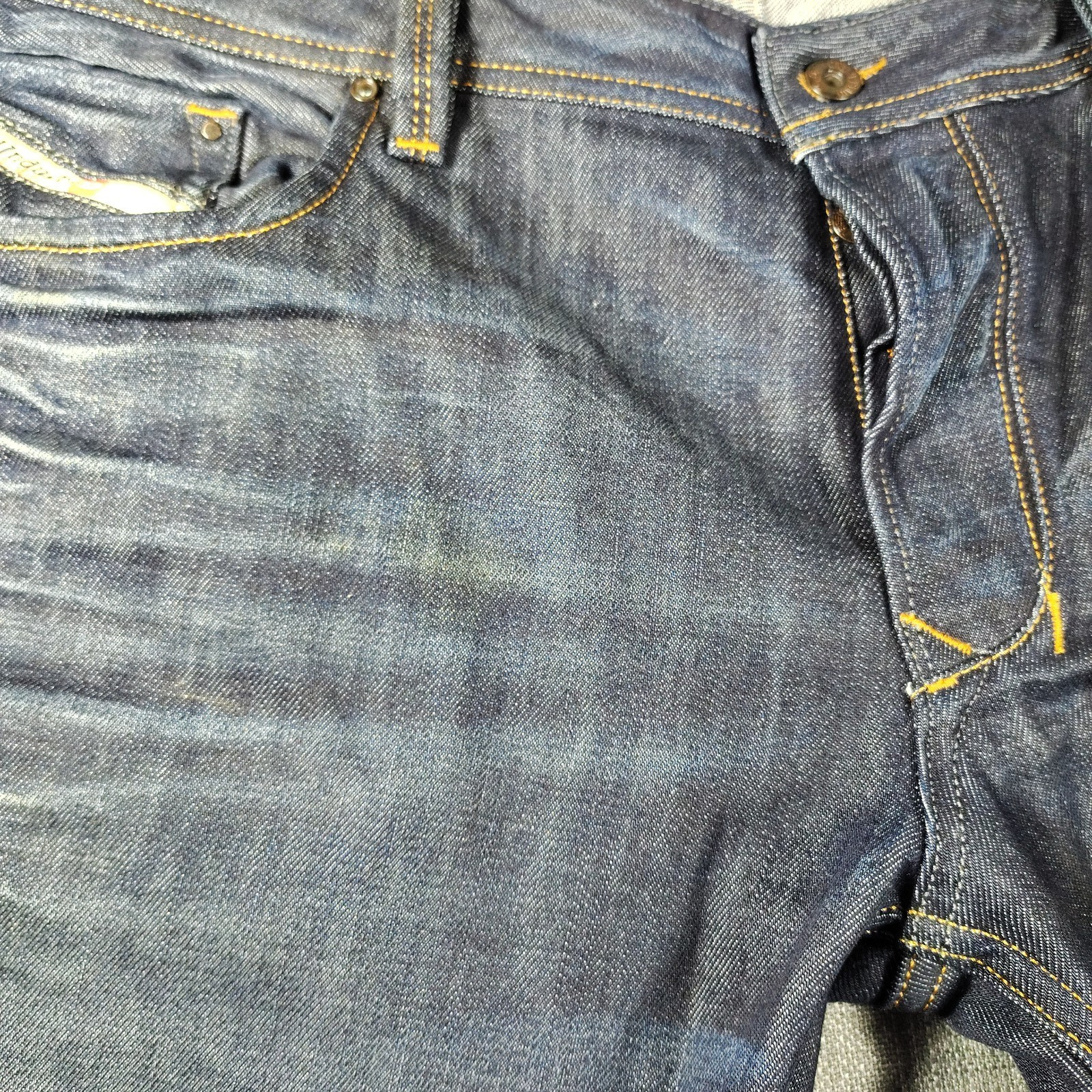 Diesel Industry Jeans Mens 40X32 Blue Larkee Straight 0073N Button Fly Low Rise