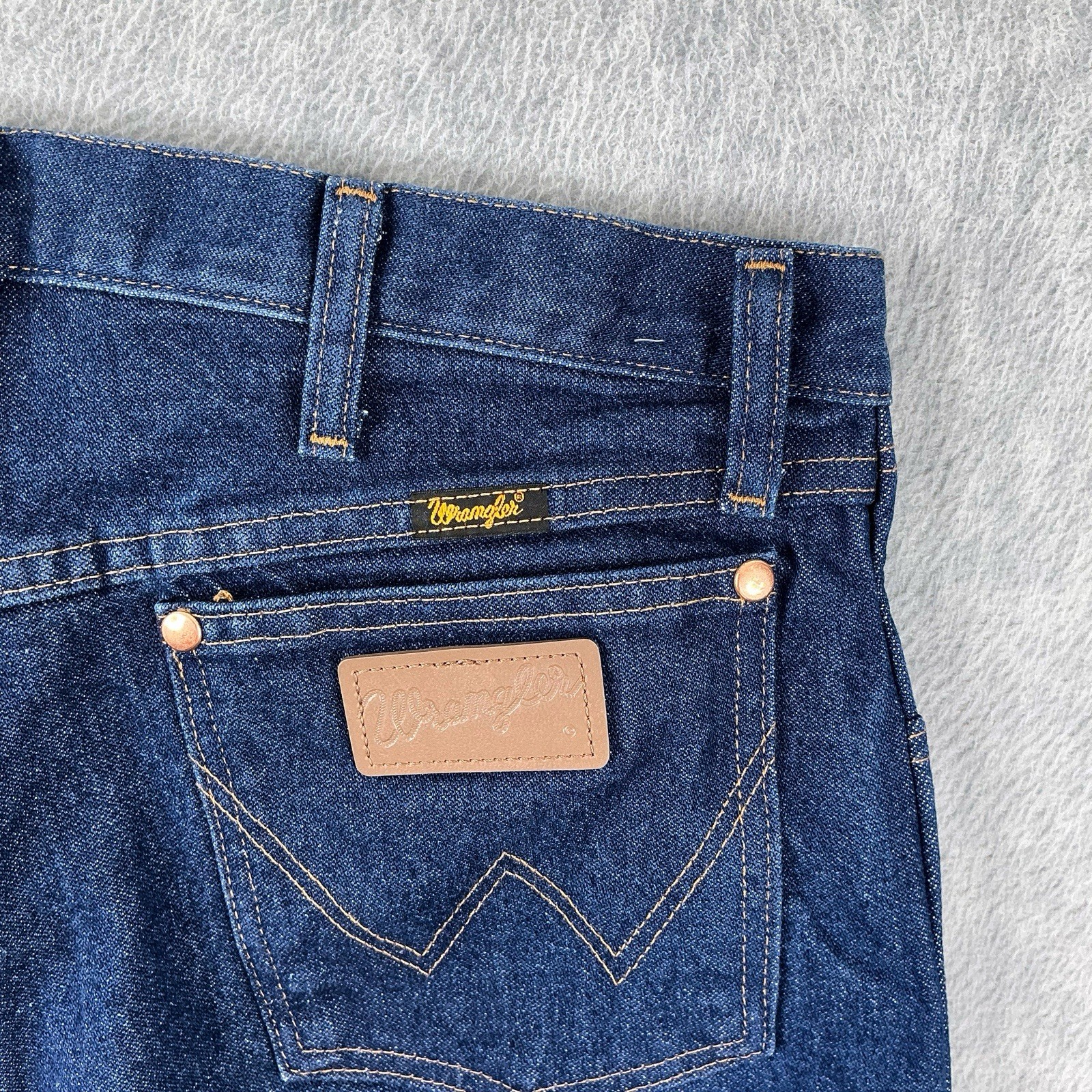 Wrangler Jeans Men 34×32 (ACTUAL 32×30) Blue 13MWZ Cowboy Cut Western