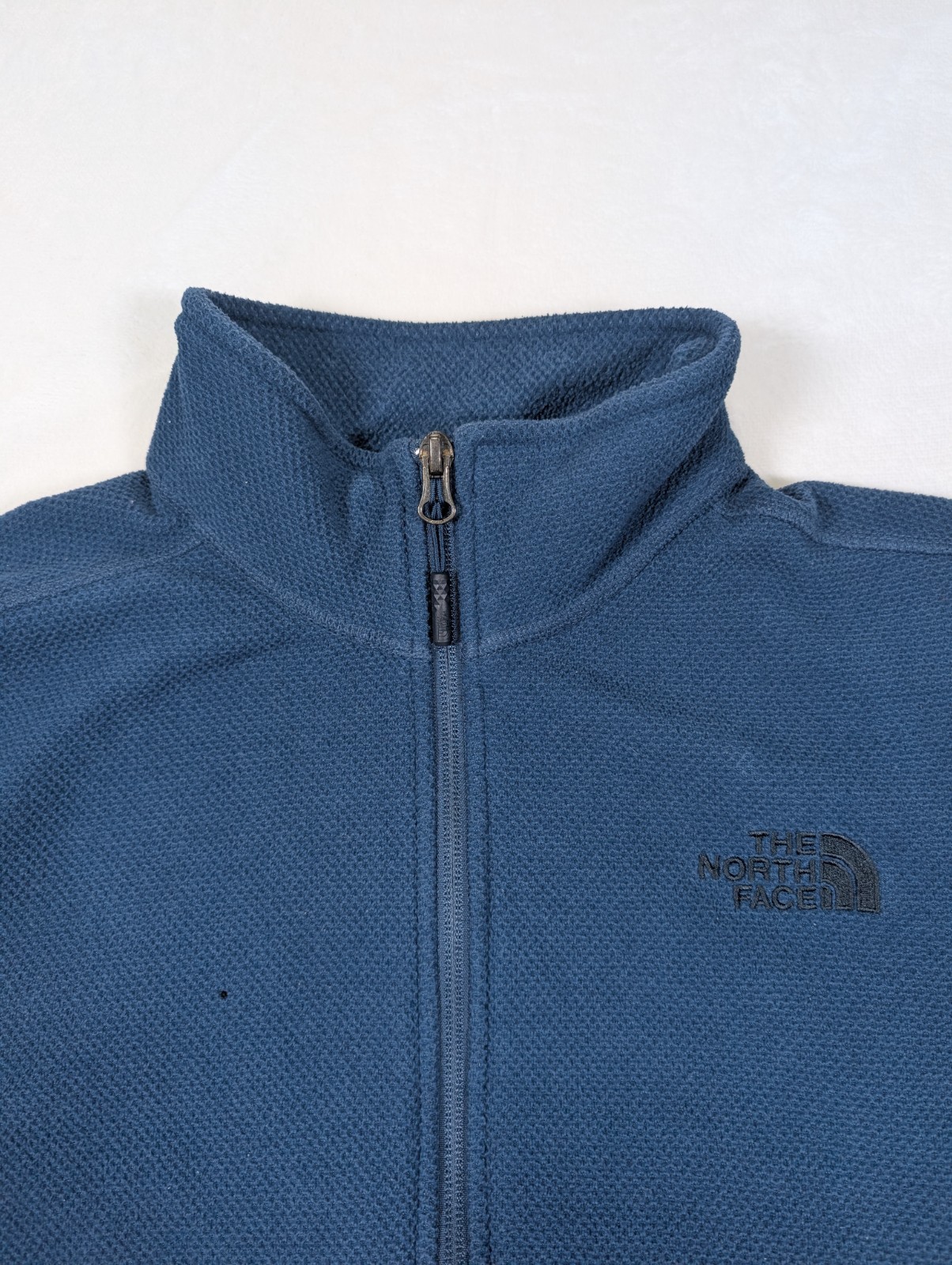 The North Face Men’s S Fleece Jacket Full Zip Long Sleeve Polyester Small Blue