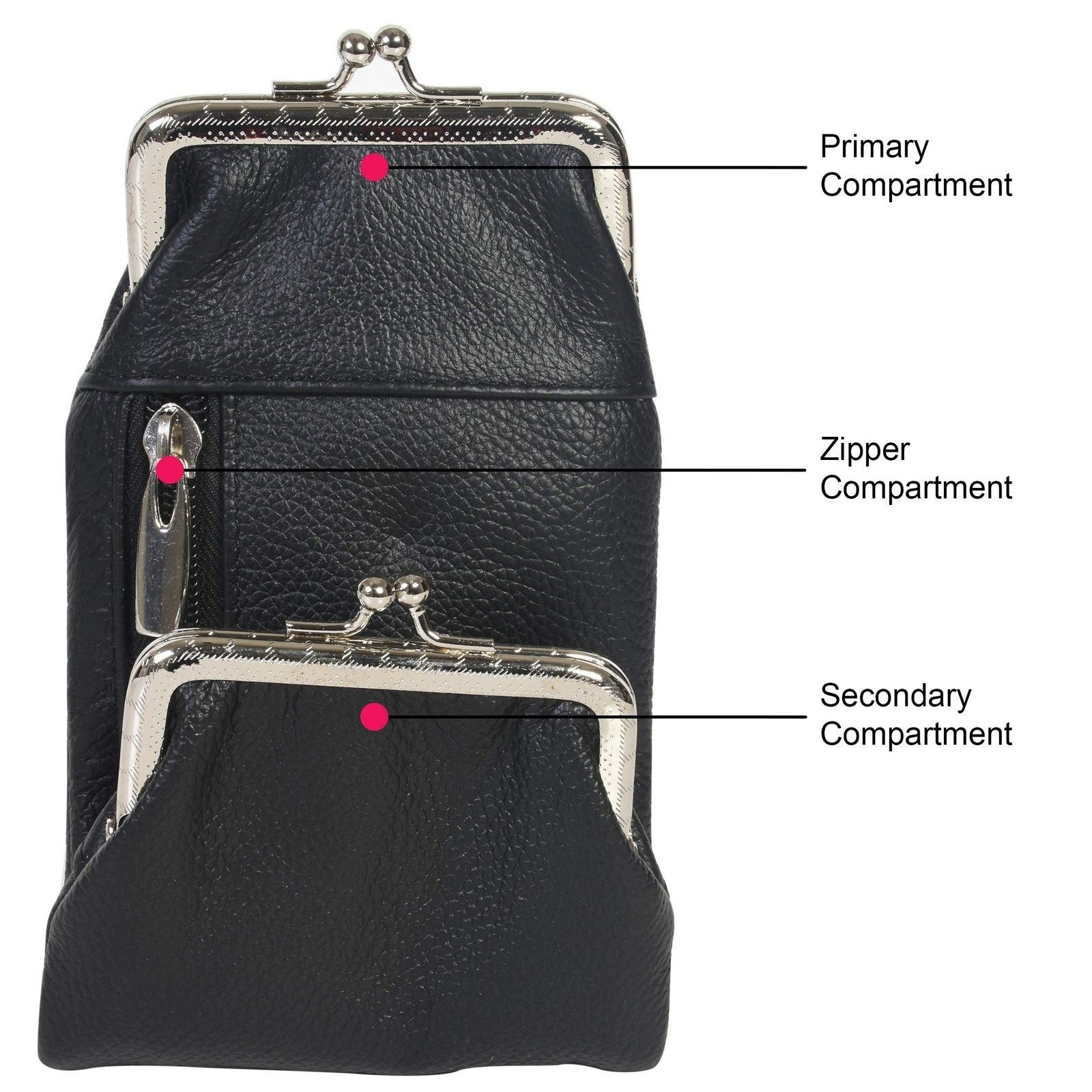 Womens Leather Cigarette and Lighter Case with Twist Clasp (Wine)
