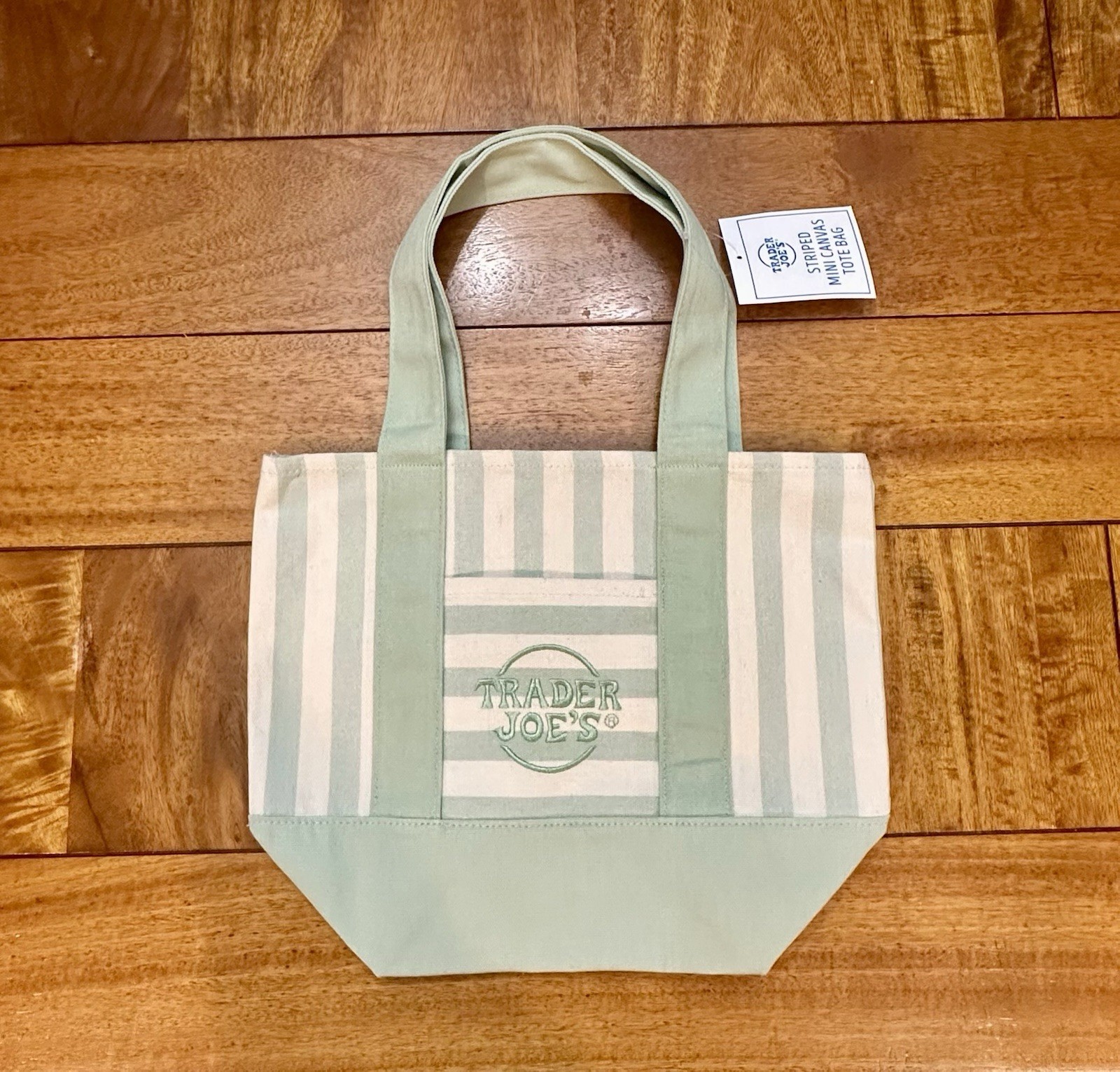 Trader Joes Limited Edition Striped Mini Tote Complete Collection Lot Of 4