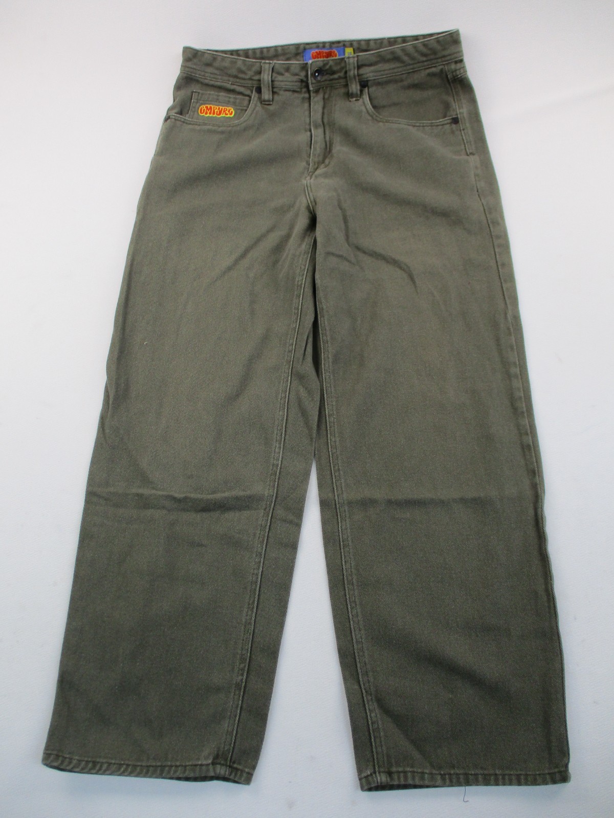 Empyre Baggy Jeans Men’s Size 32 Green Relaxed Fit Denim Y2K 32×30