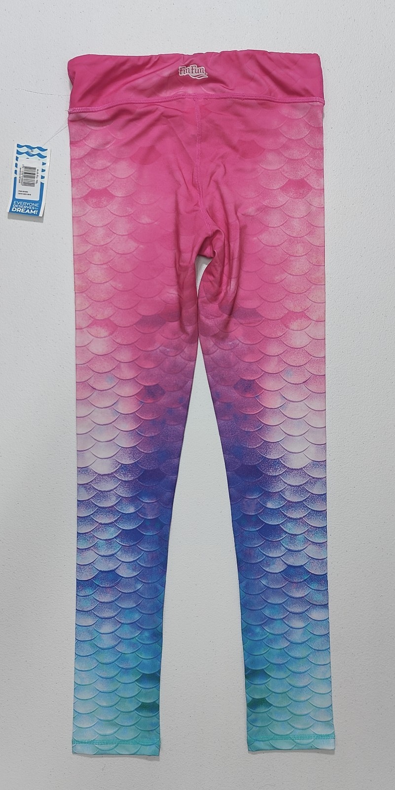Fin Fun Girl’s Multicolor Mermaid Leggings Size L