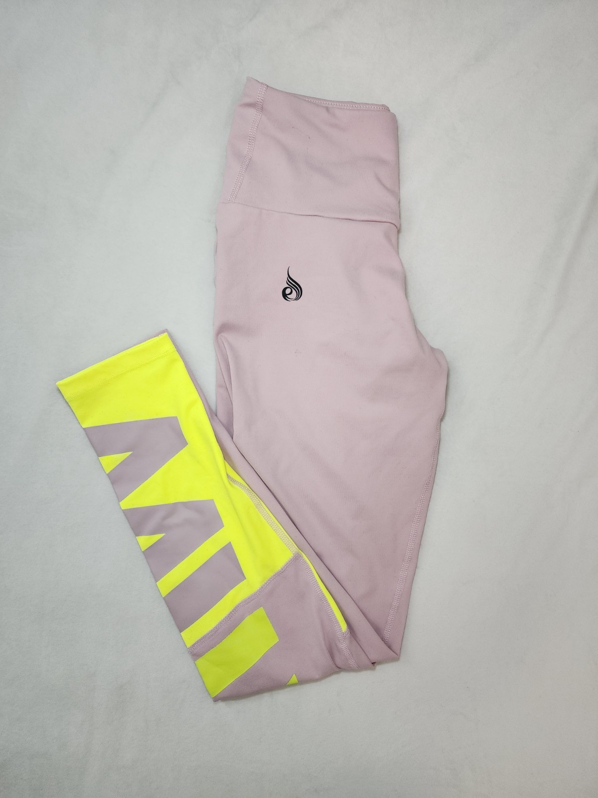 Ryderwear Womens Small Pink Scrunch Butt Leggings High Rise Neon Gym Workout