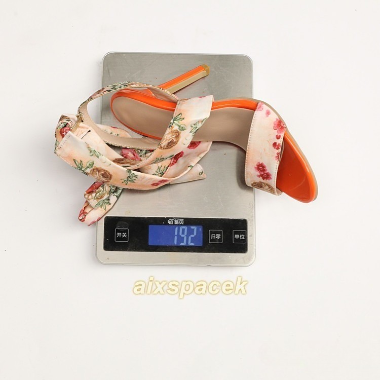 Women’s Floral Print Bow Stiletto Heels Open Toe Ankle Strap Sandals Shoes Pumps