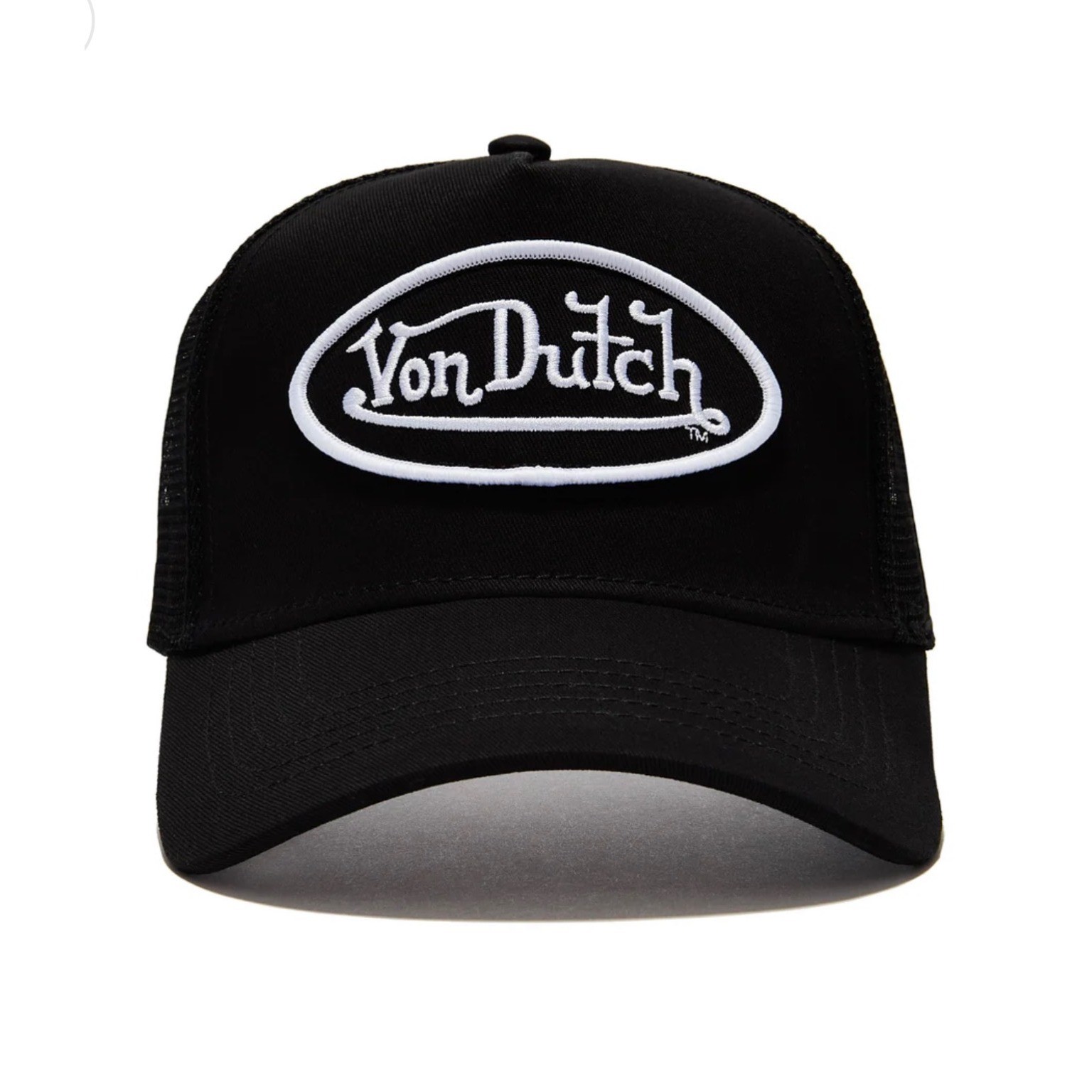 NEW Von Dutch Hat Black White Patch Trucker Mesh SnapBack Cap Retro unisex Y2K
