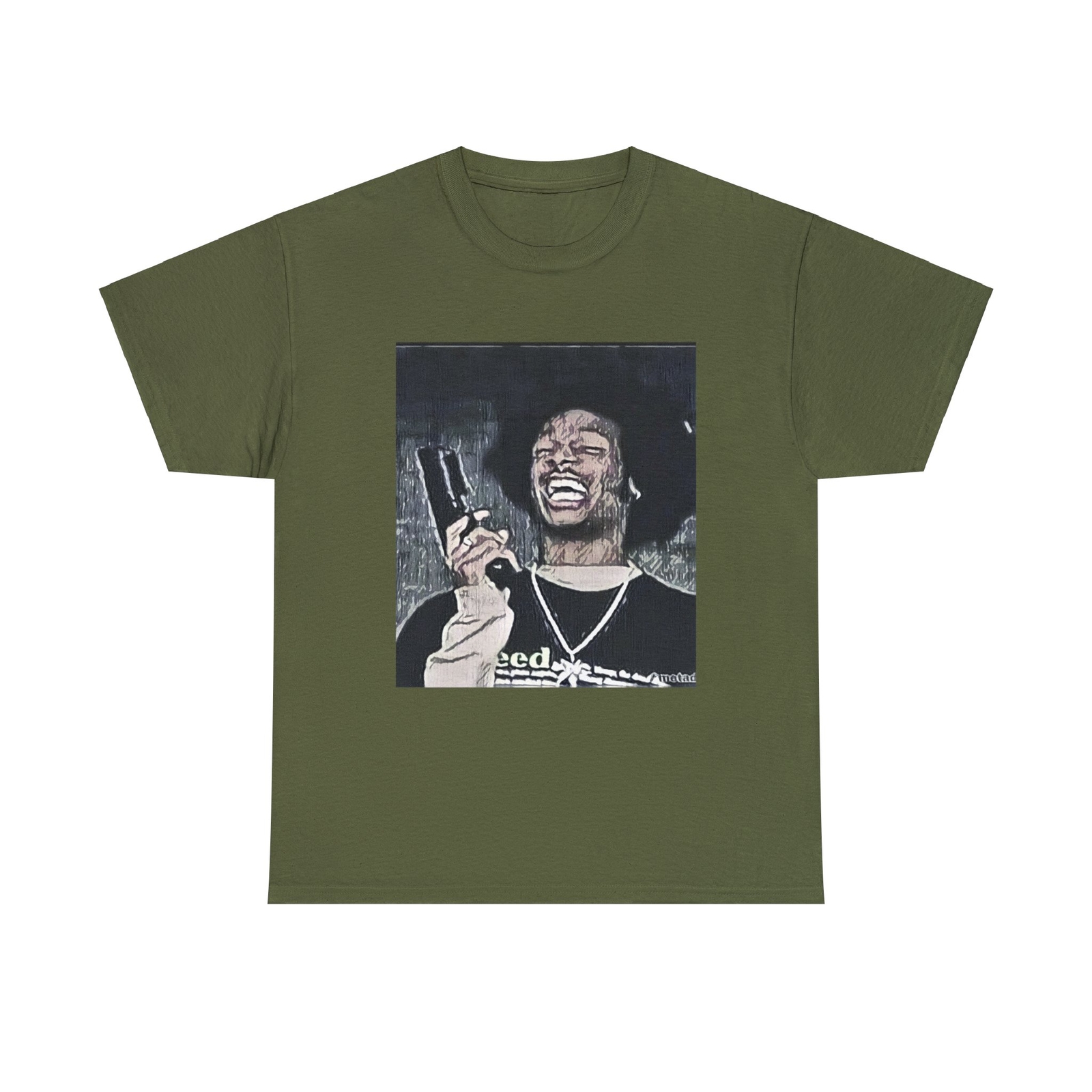 Shorty Scary Movie Graphic Print Short Sleeve Crew Unisex Heavy Cotton Tee Shirt