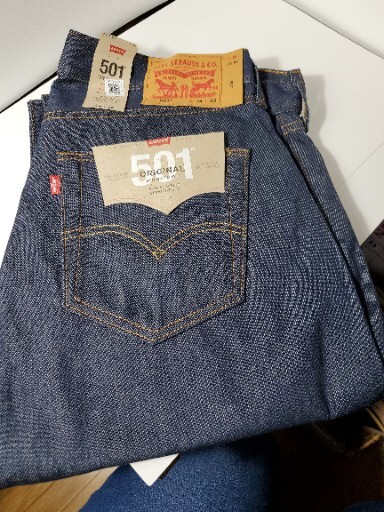 Levi’s 501 New Mens Button Fly Dark Wash Jeans Size 36 X 32 (#005010000)K5