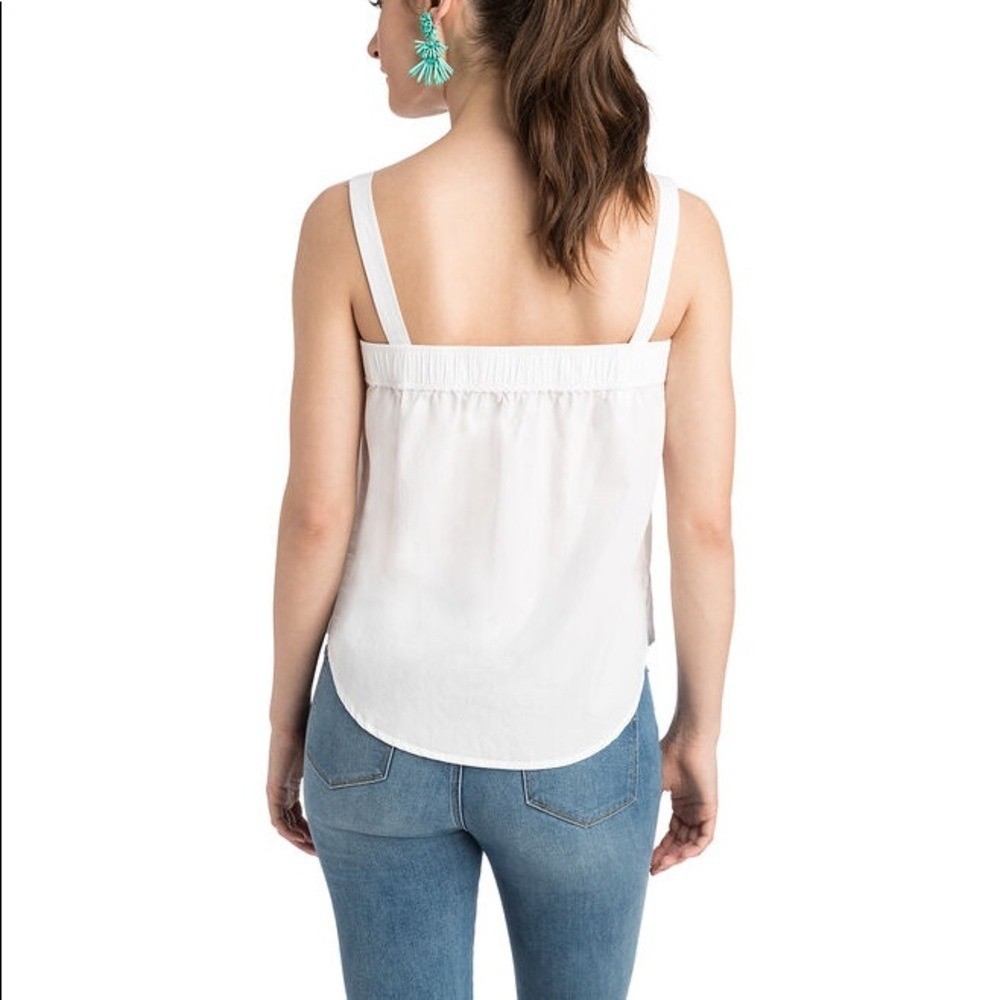 Vineyard Vines button up solid white tank top New women XXS