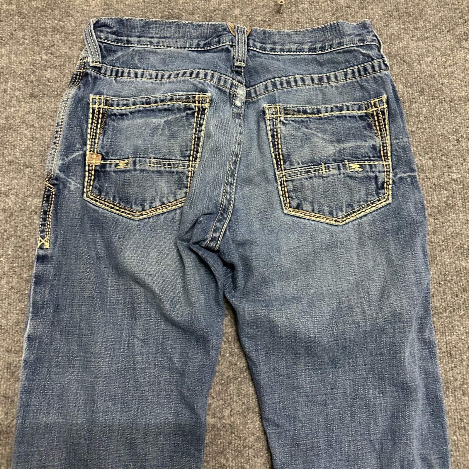 Ariat Jeans Mens Size 31×32 Blue M4 Low Rise Bootcut Relaxed Fit Denim Western