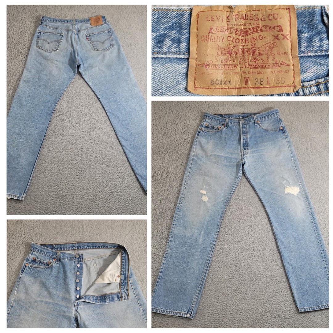 Vintage Levi’s 501 XX Jeans Mens 34×31 Blue Original Shrink To Fit Made USA 2001