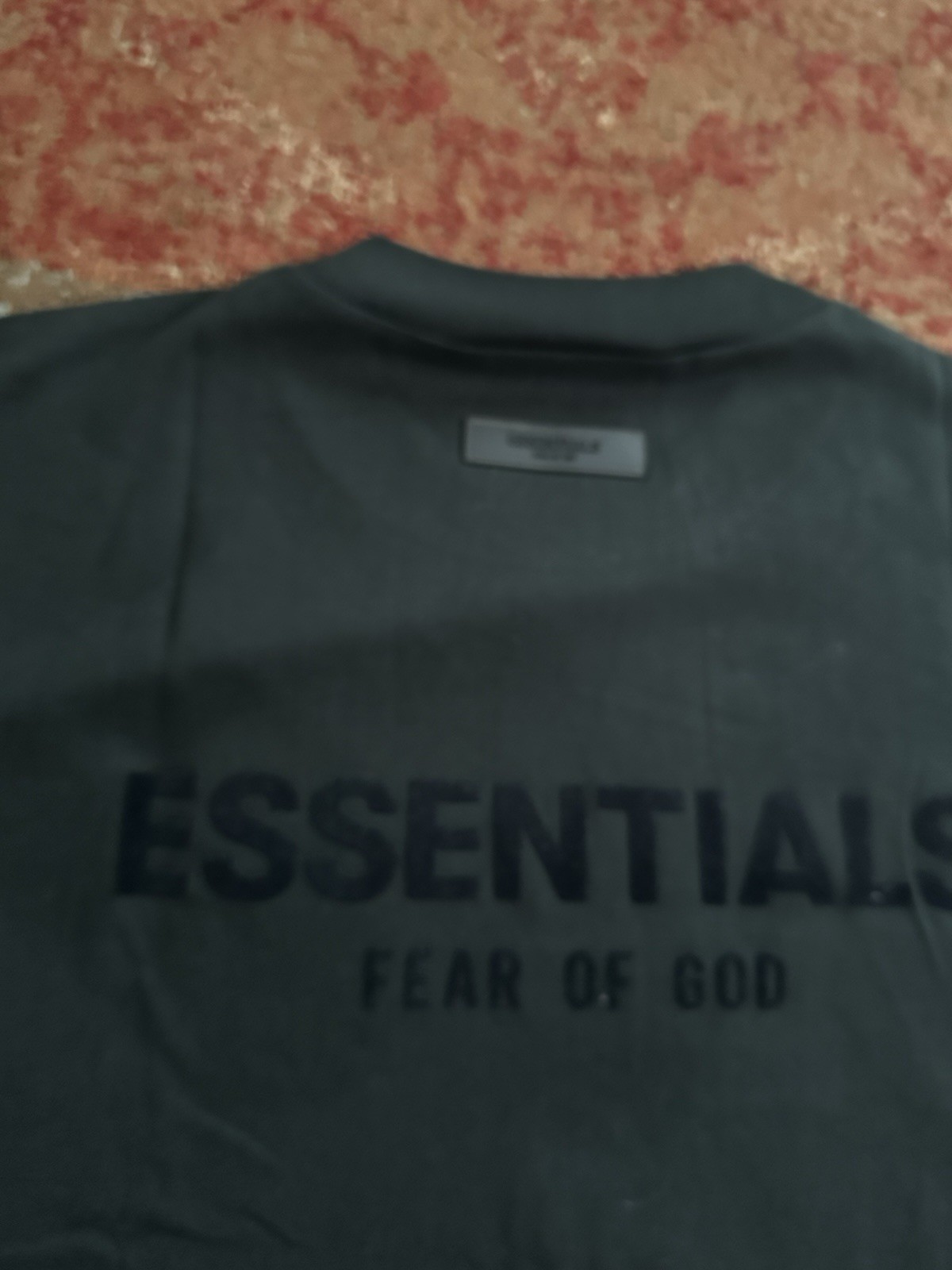 Fear of God Essentials T-Shirt Mens Medium Black Strtch Limo Logo Tee PacSun NWT