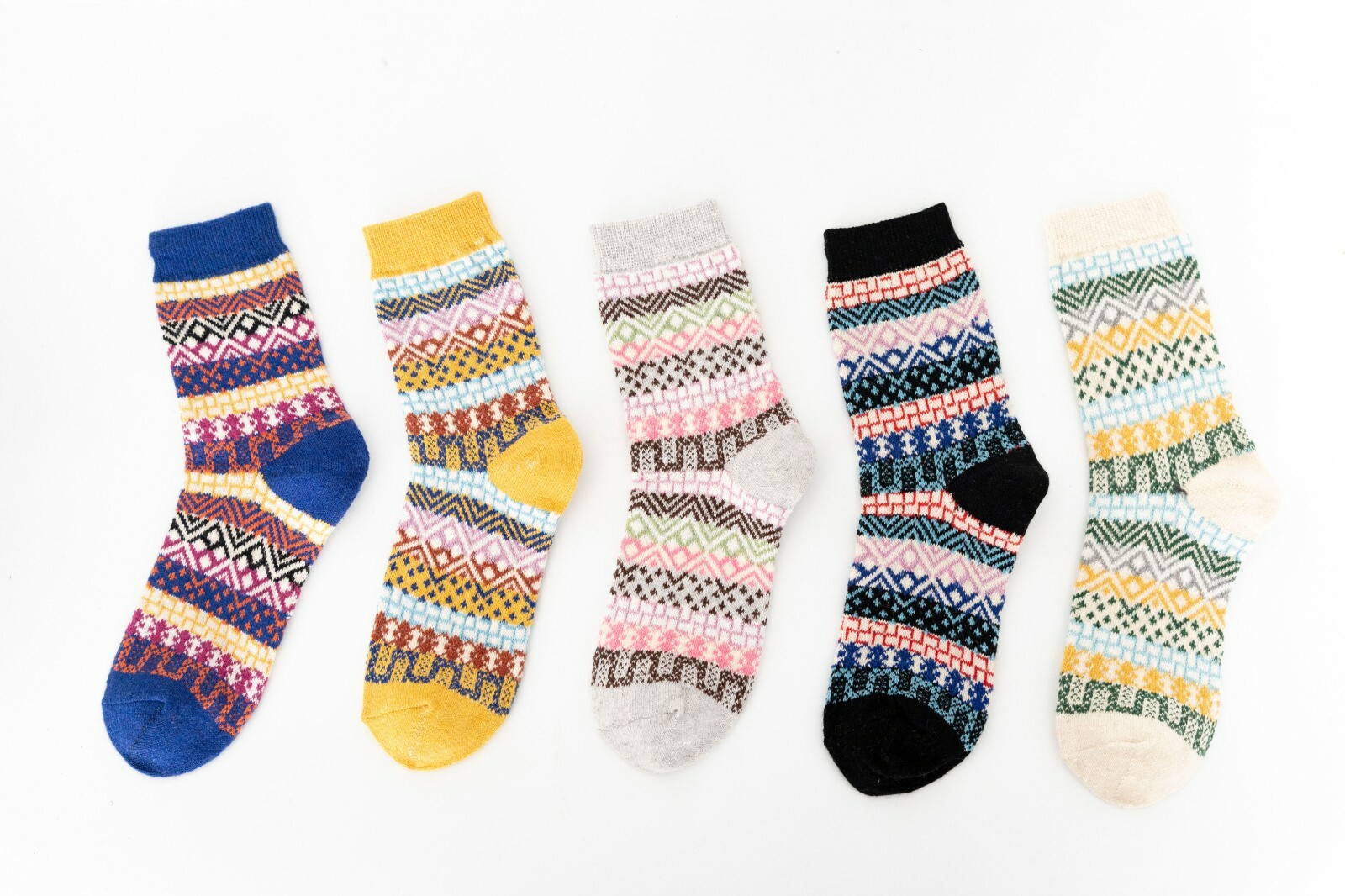 5 Pairs Womens Winter Warm Thermal Lambs Wool Merino Heavy Duty Boot Socks 5-9
