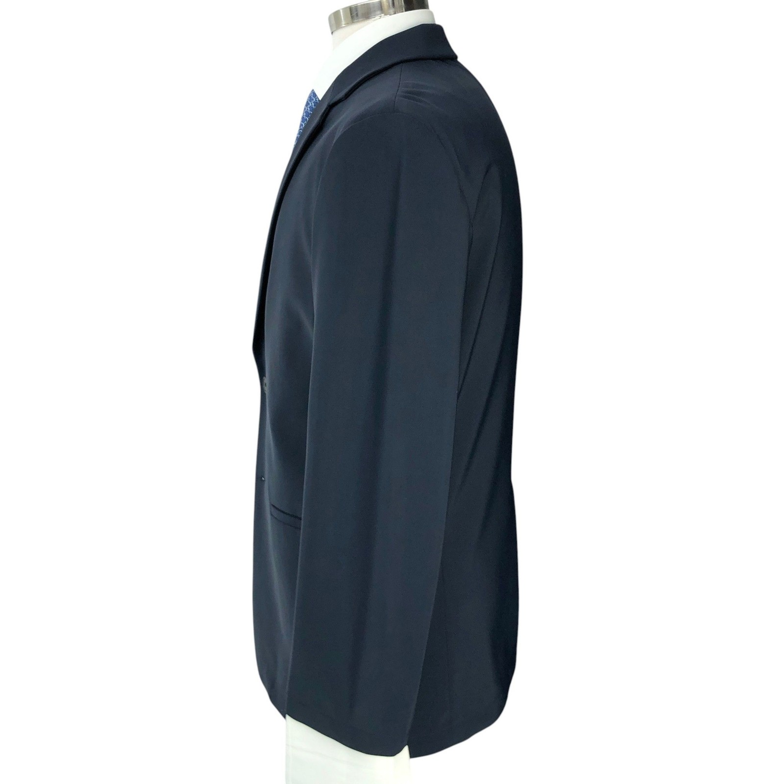 Theory Sport Coat Mens 40 Clinton Navy Two Button Single-Vented Stretch Ponte