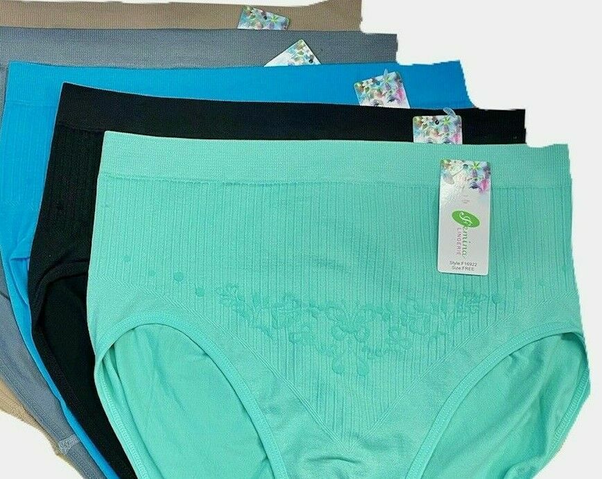 Lot of 3-6 Womens High Waist Stretch Tummy Control Body Shaper Panties Under 22