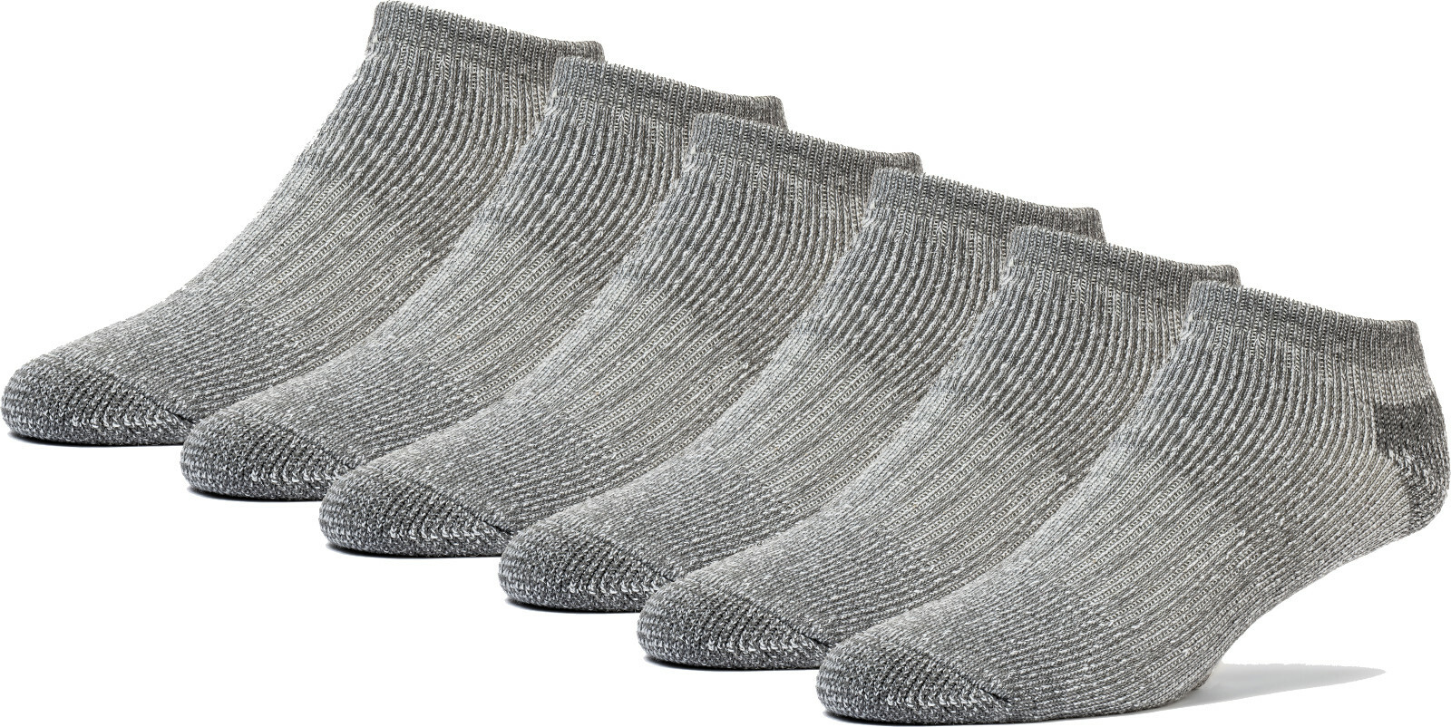FUN TOES Lightweight Merino Wool All Season Low Cut Hiking Socks – 6 Pairs