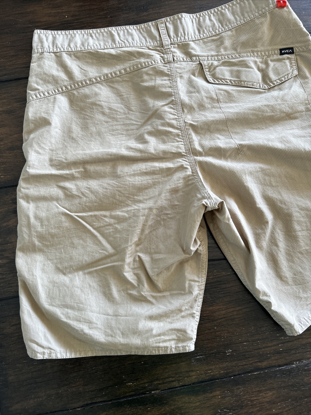 RVCA Chino Shorts Men’s 34 Classic Non-Stretch Beige