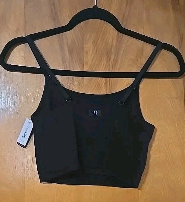 Gap GapBody Women’s Logo Comfort Cropped Bralette/Cami Black $34.50 Medium