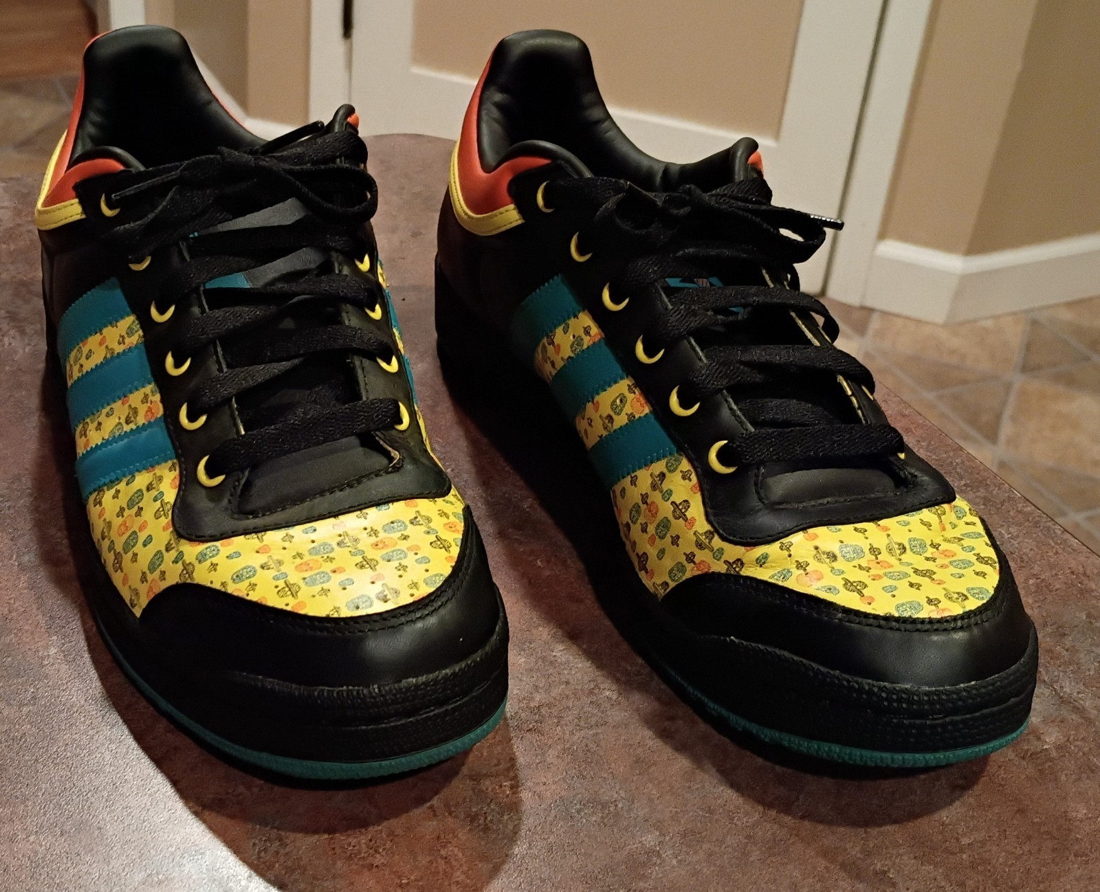 Vtg Adidas Top Ten Low Day of the Dead Size 10.5