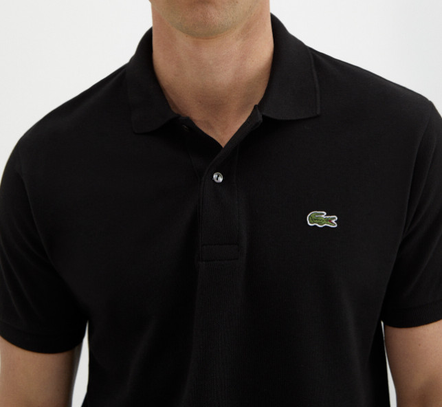 Lacoste Men’s Classic Fit Short Sleeve Pique Polo Shirt Black