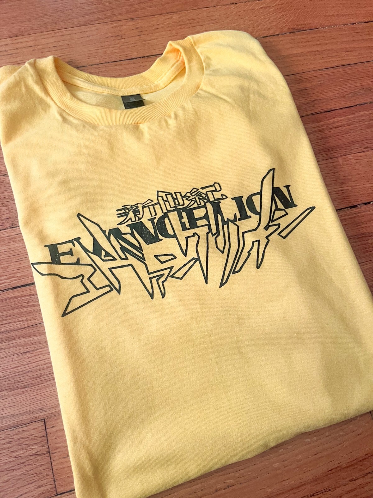 Vintage Neon Genesis NGE Logo T-Shirt, Anime Manga, Evangelion Ghost Shell