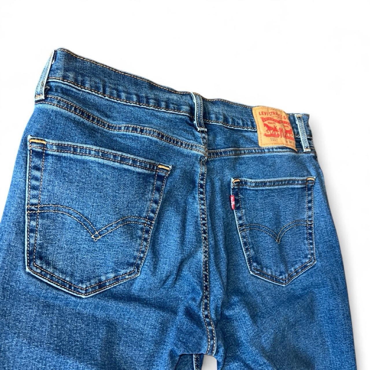 Levi’s 511 Men’s Blue Dark Wash Stretch Slim Straight Denim Jeans Size 34×30