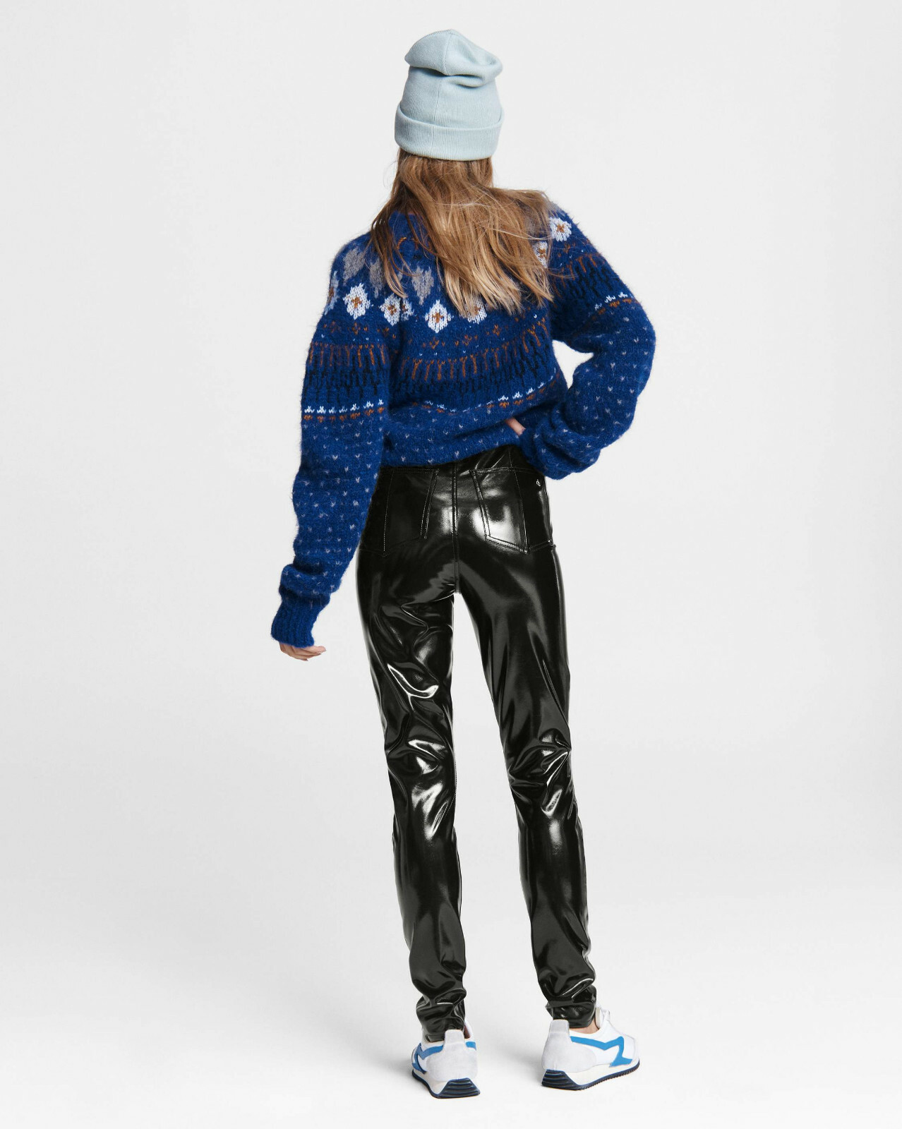 NWT $325 Rag & Bone Nina Vinyl Skinny Pull-On Pant in Black sz XS