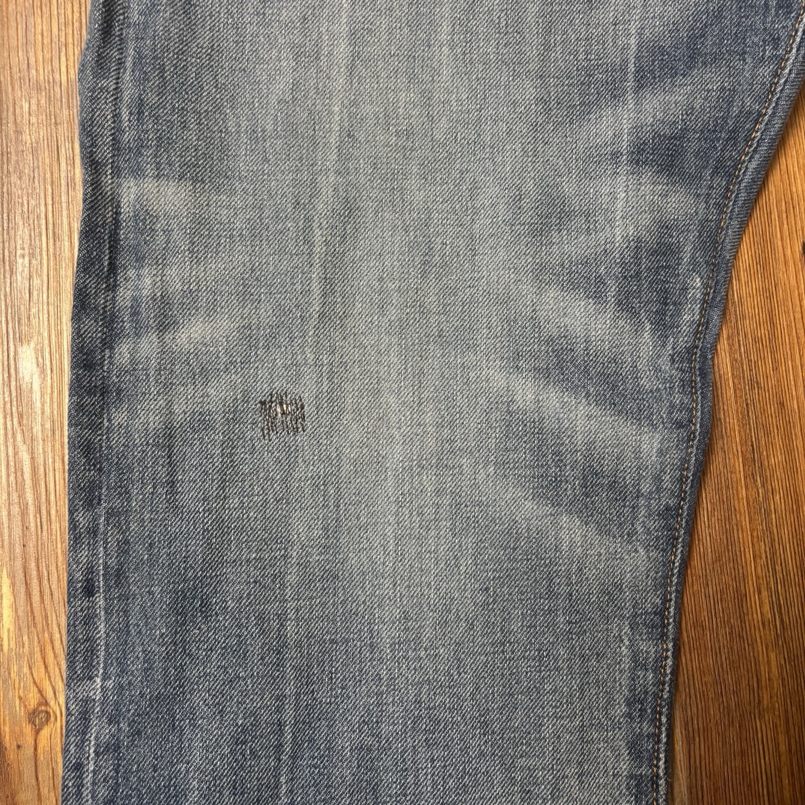 Polo Ralph Lauren Men’s The Sullivan Slim Patchwork Distress Blue Jeans 34×34