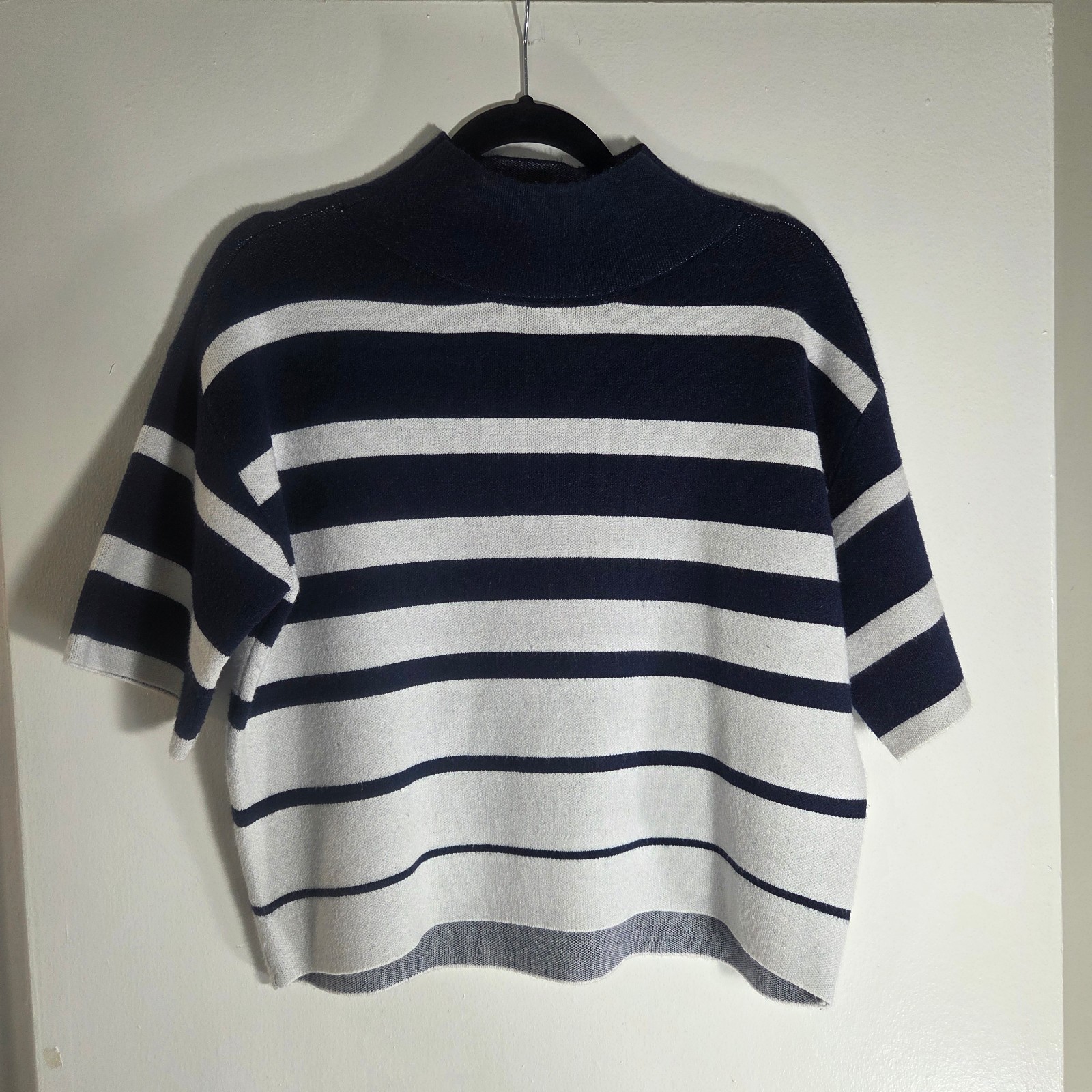 Anthropologie Maeve The Carys Mock-Neck Sweater Cozy Short Sleeve XXS