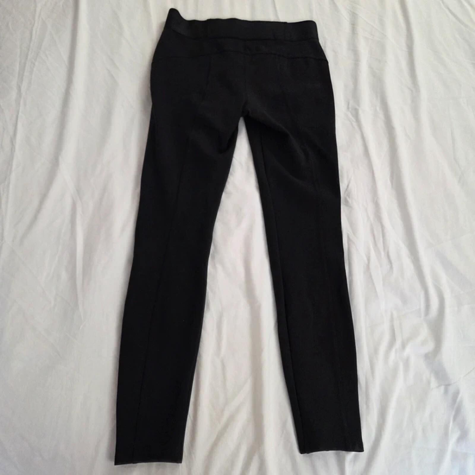 Simply Vera Vera Wang Skinny Pull On Pants Black Medium Long Stretch