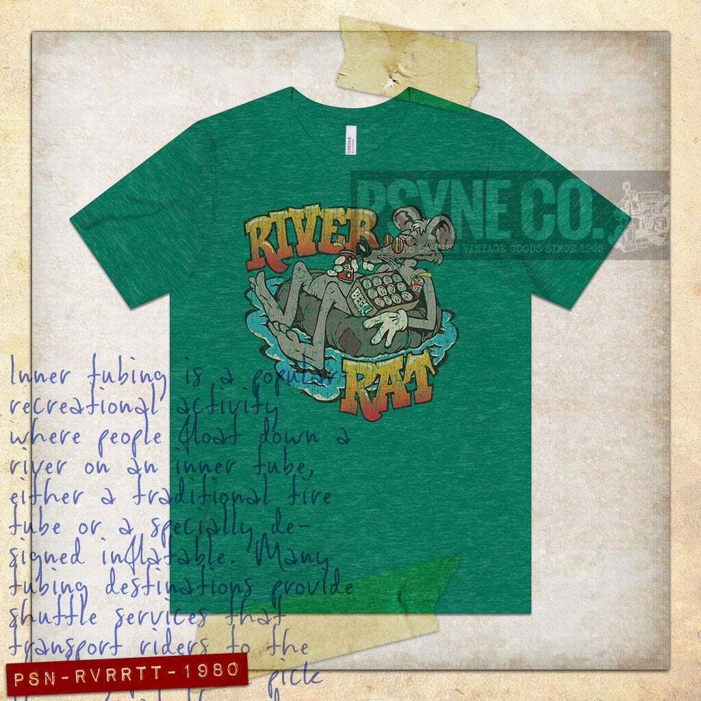 River Rat Tubing 1980 Vintage Men’s T-Shirt