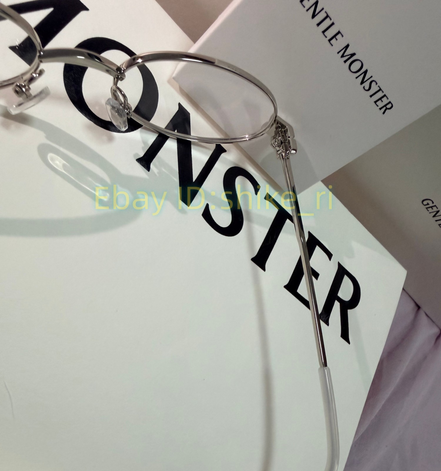 2026 GentleMonster Sunglasses Lolos 02 Silver Frame Clear Lenses