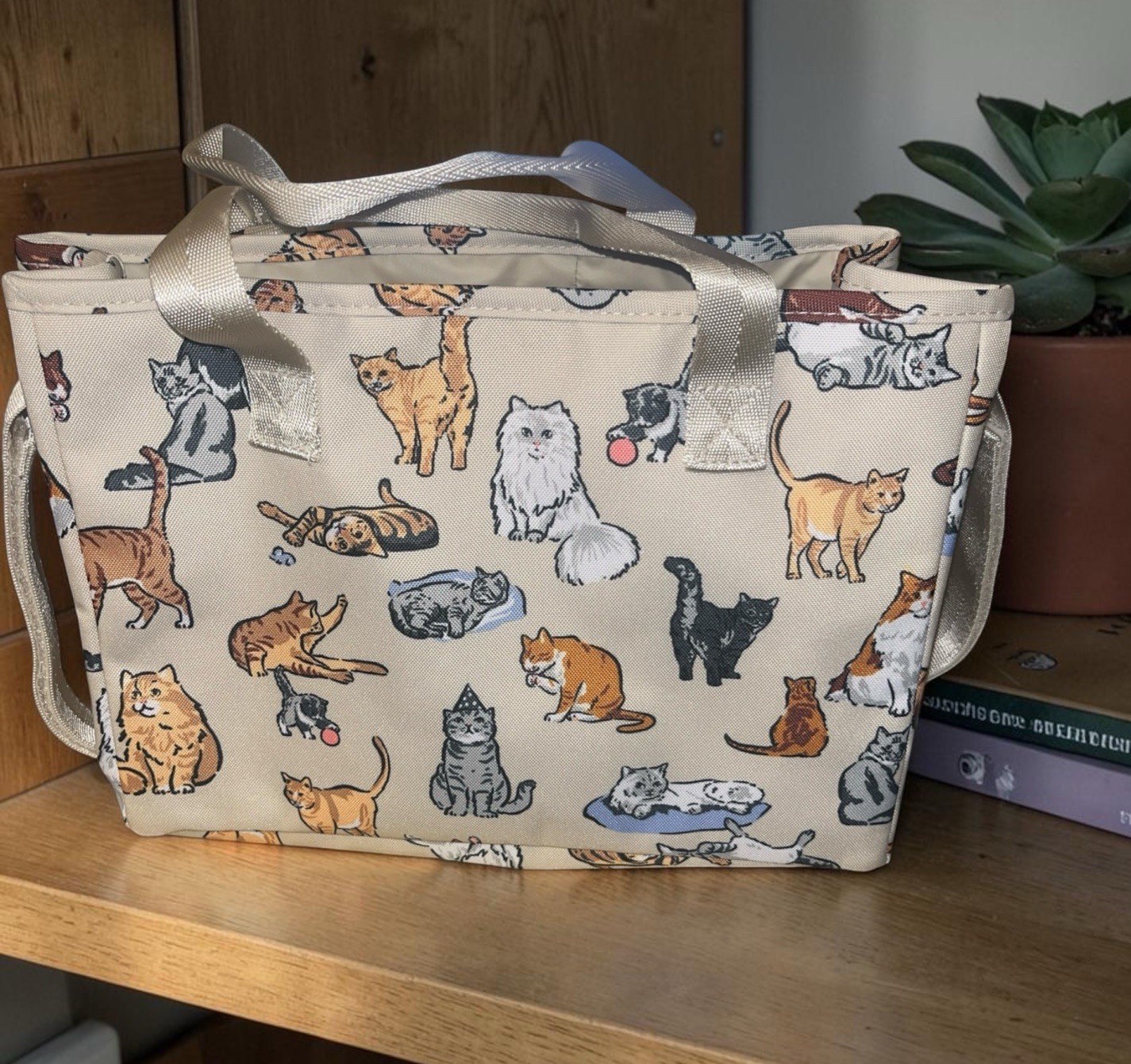 Vera Bradley Everything Organizer Tote Bag A Cat’s Life Crafts Caddy Cat NWT