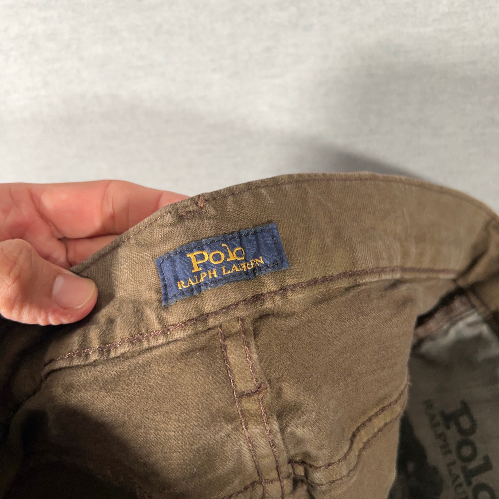 Polo Ralph Lauren Jeans Mens 33×32 Brown The Sullivan Slim Denim