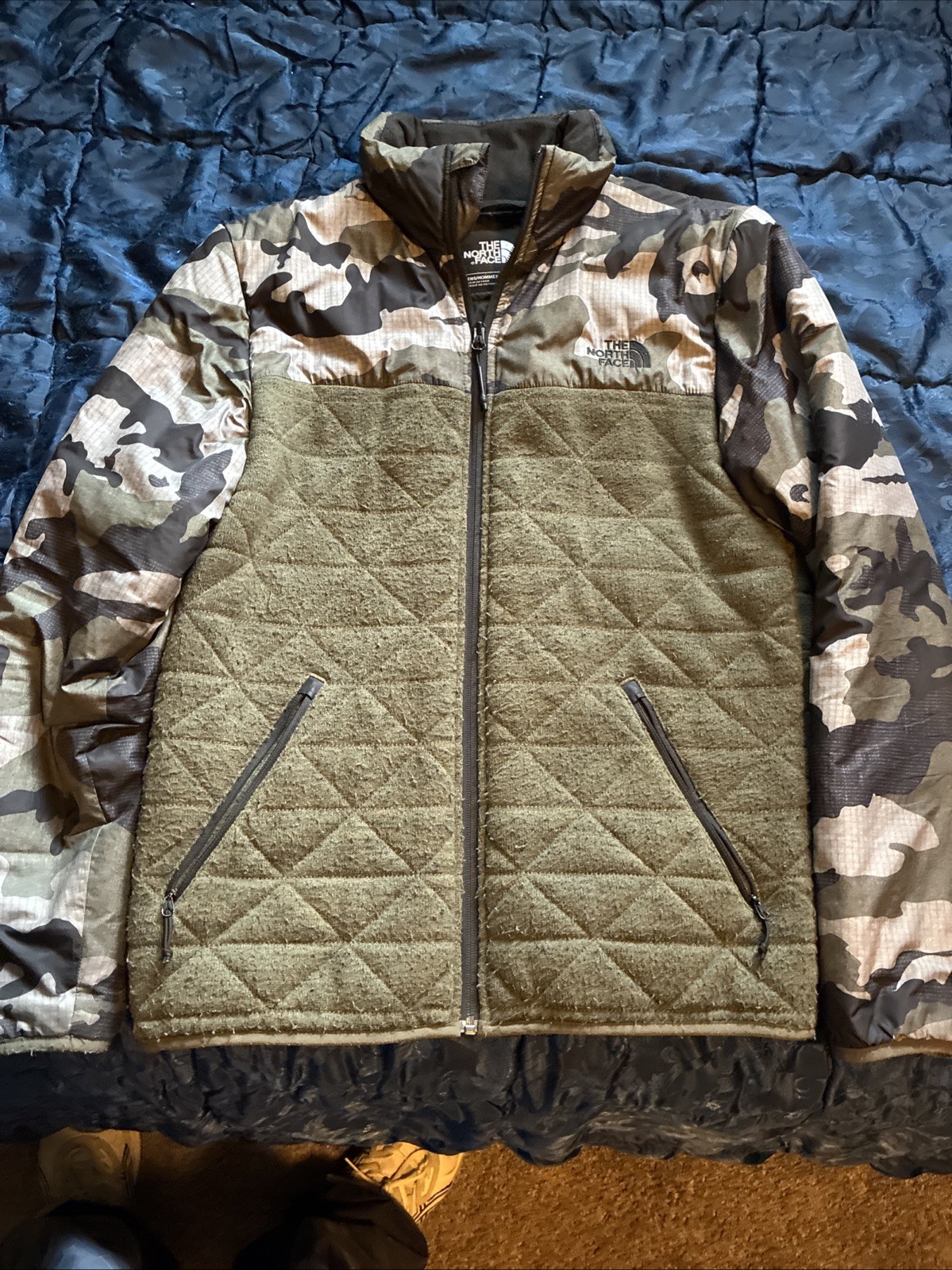 Men’s Camo Green North face Jacket