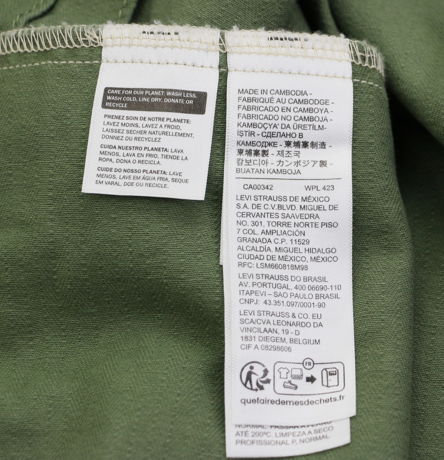 Levi’s Premium Type 1 Denim Trucker Jacket Men’s Sizes S-XXL Cotton Green