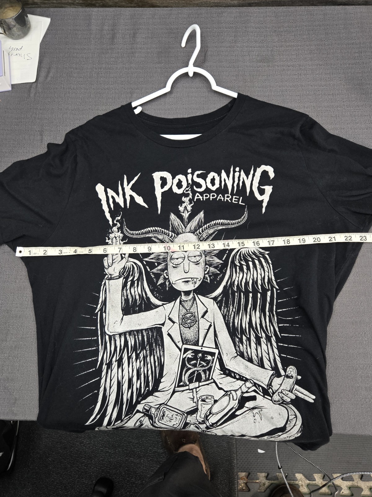 Ink Poisoning Apparel Rick Graphic T Shirt XL Black Gothic Horror Tee