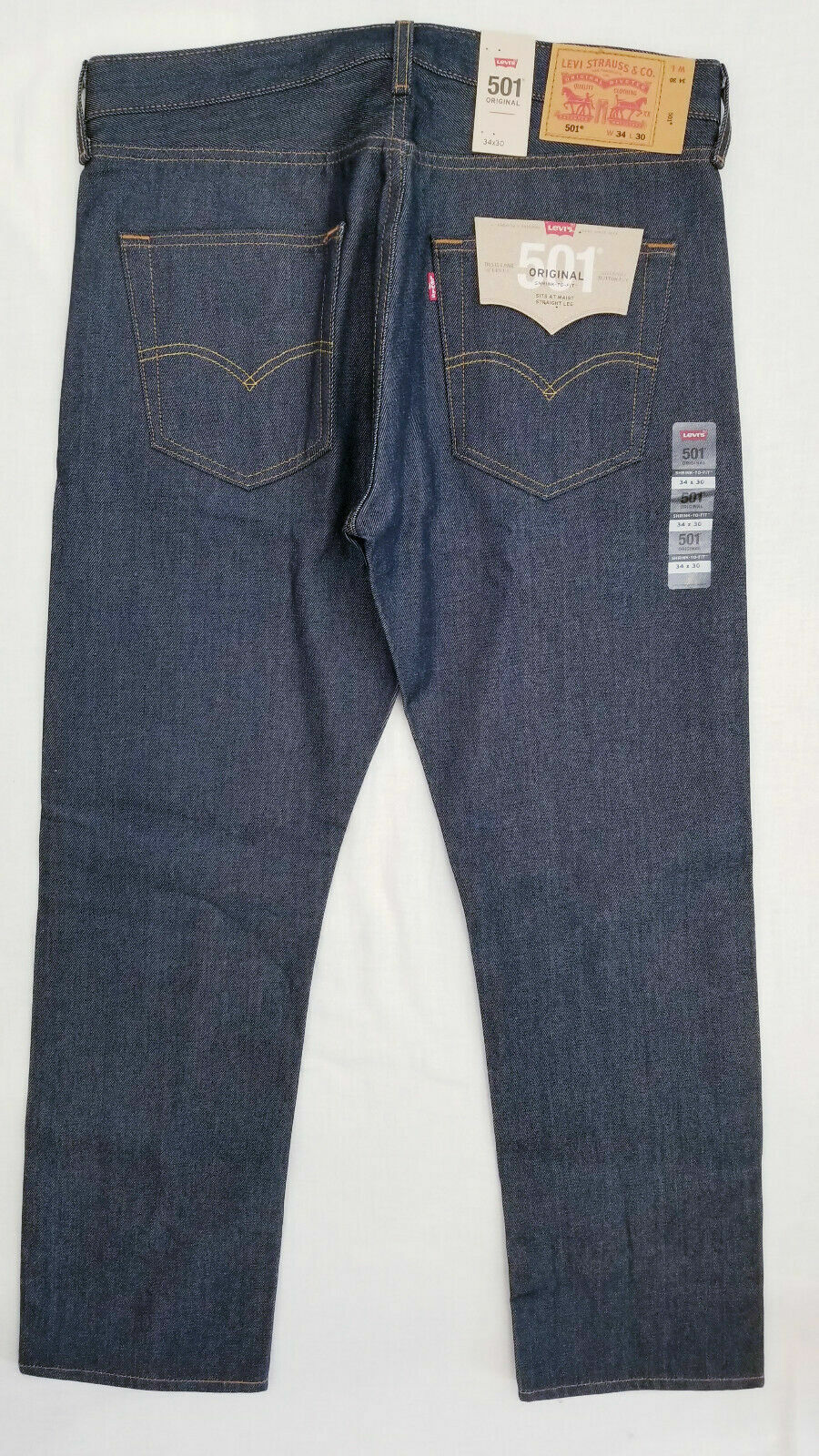 Levi’s 501 Original Shrink-to-fit Mens Jeans Rigid 32,34,36,40,42,44 #005010000
