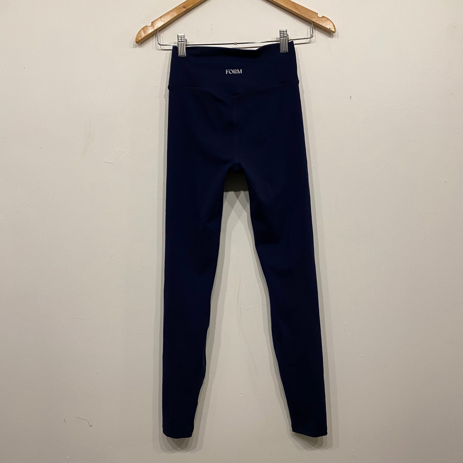 FORM Core Leggings Navy Blue High Waisted Athletic Yoga Pants Womens Small