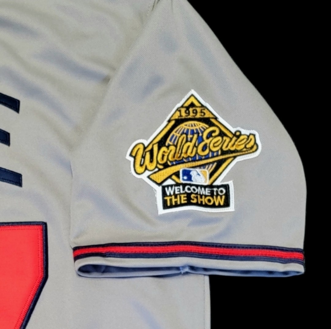 Tom Glavine Atlanta Braves 1995 Men’s World Series Road Gray Baseball Jersey