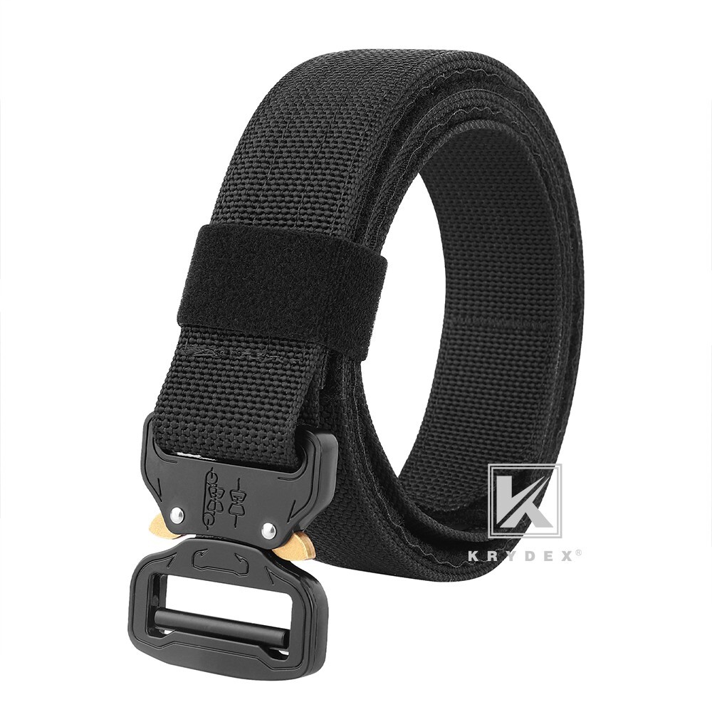 KRYDEX Tactical Belt Rigger Heavy Duty Belt Double Layers Quick Release Buckle