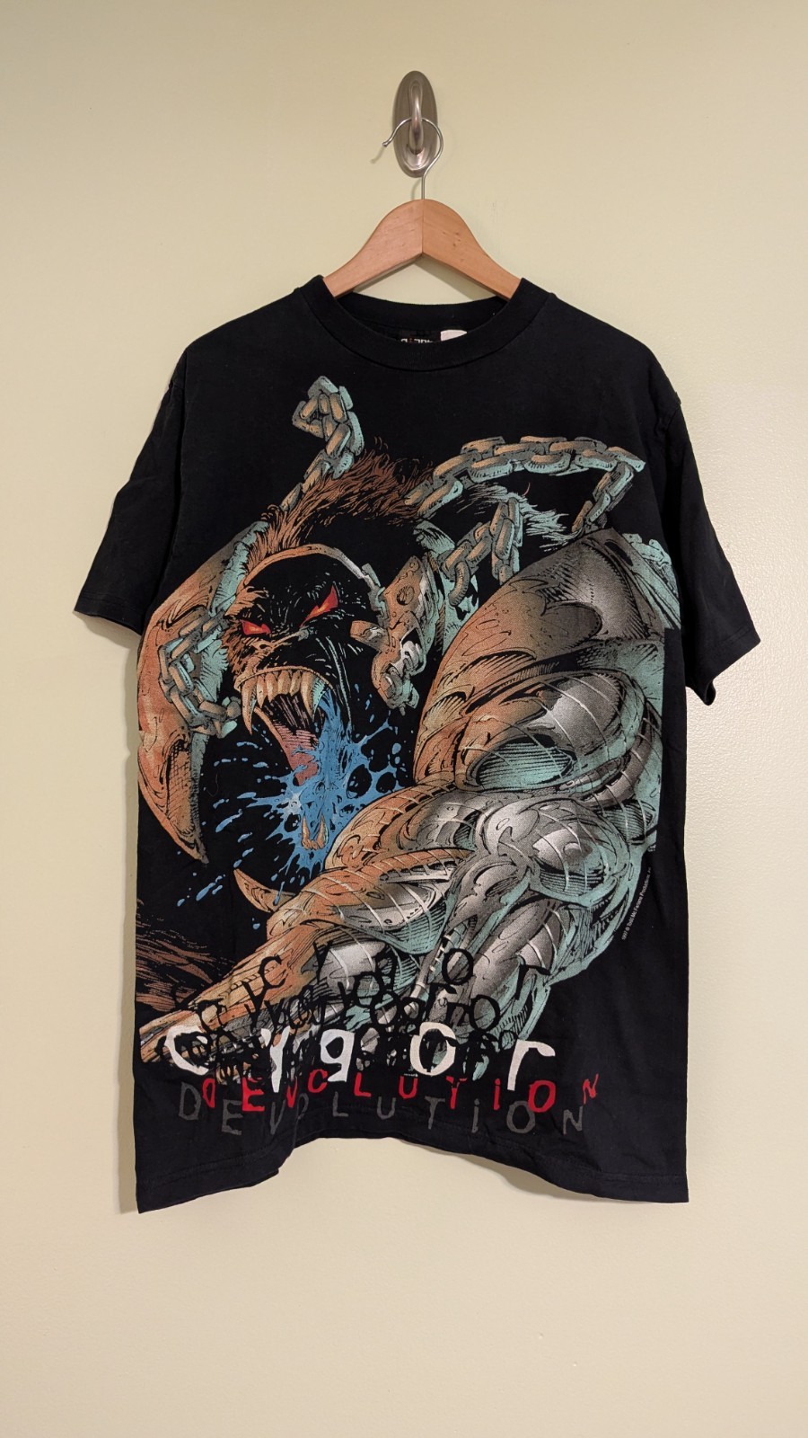 Vtg 1997 Spawn Cygor Todd McFarlaneShirt Rare Sz L 21×30