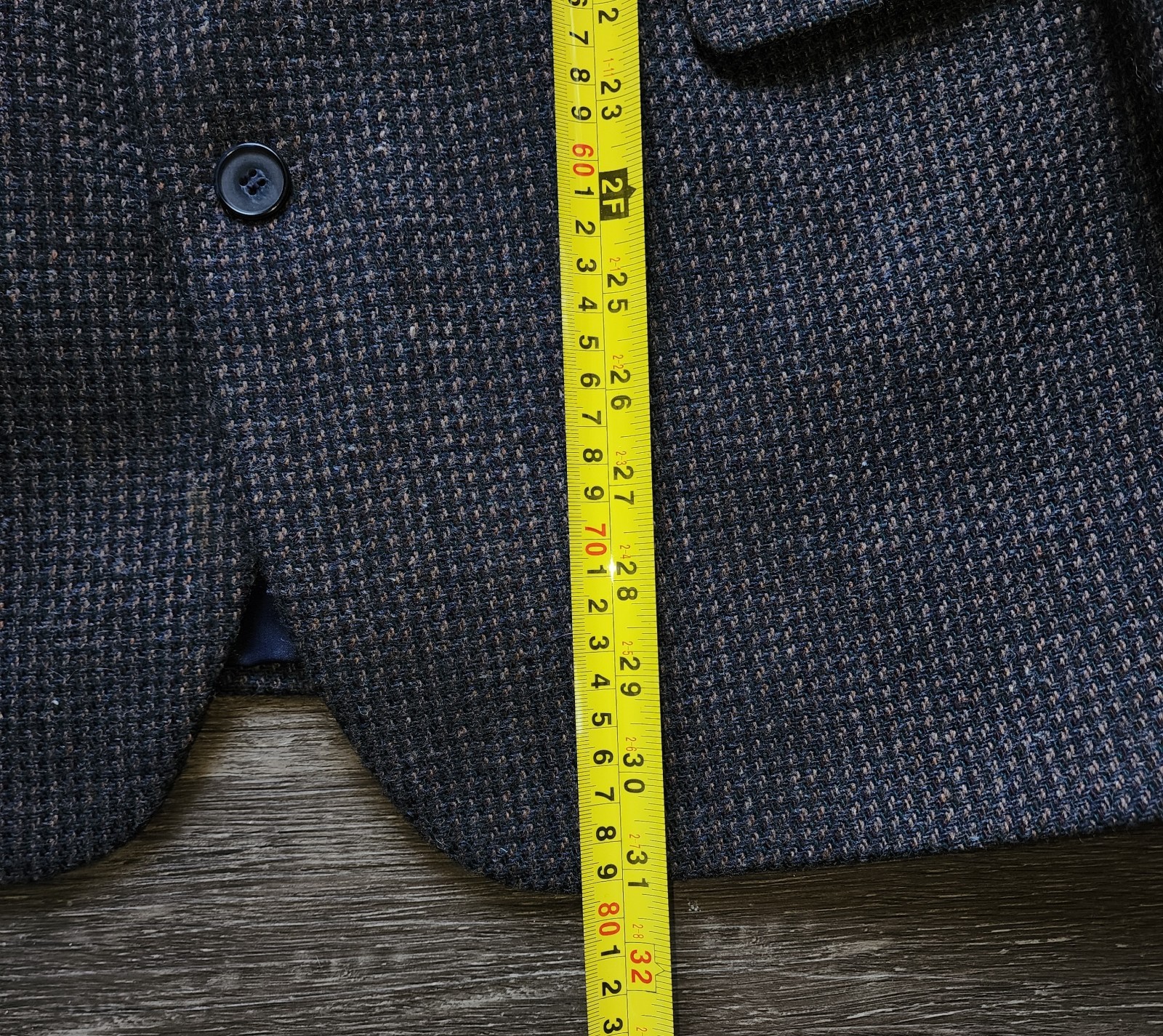 Vintage Haggar Men’s 44R Tweed Two Button Made In USA Sport Jacket Suit Blazer