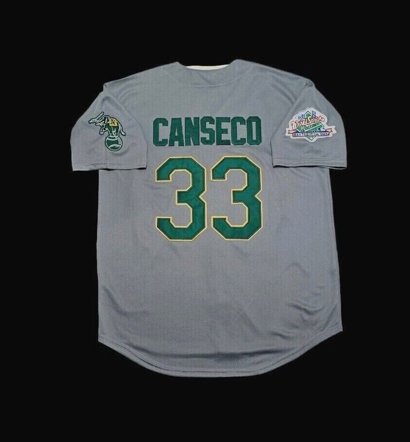 Jose Canseco Oakland A’s Jersey Throwback 1989 With Battle Of The Bay Patch SALE