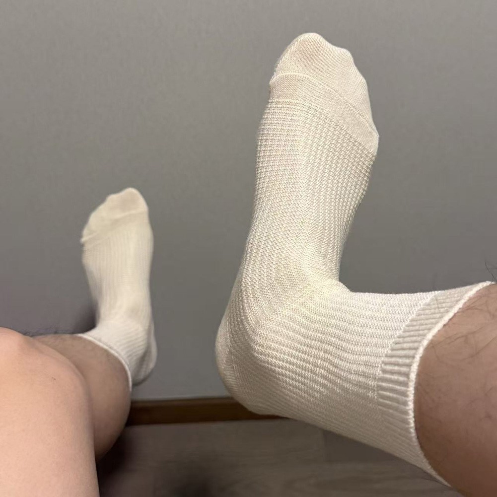 Business Dress Socks for Men Mid Calf Elastic Thermal 80% Cotton 20% Spandex