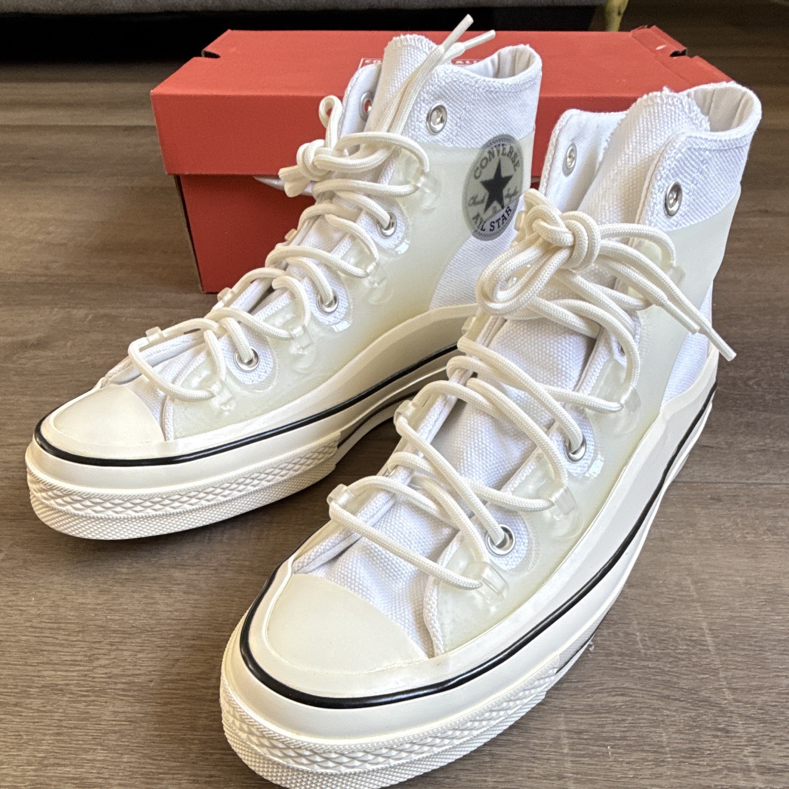 Converse Chuck 70 Utility Hi White/Egret/Black Canvas High Top 172255C