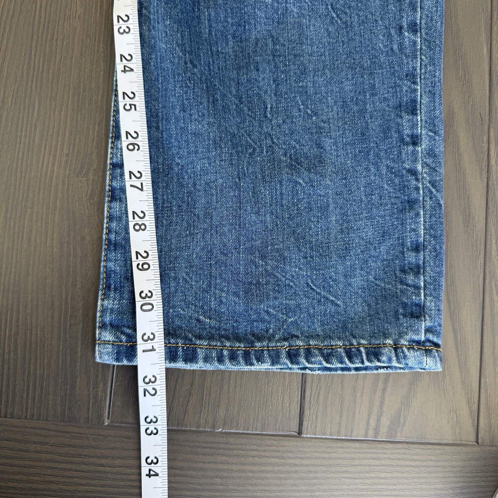 VTG Levis 501 Button Fly Blue Jeans Mens 34×34 Stone Wash Distressed Denim Y2K