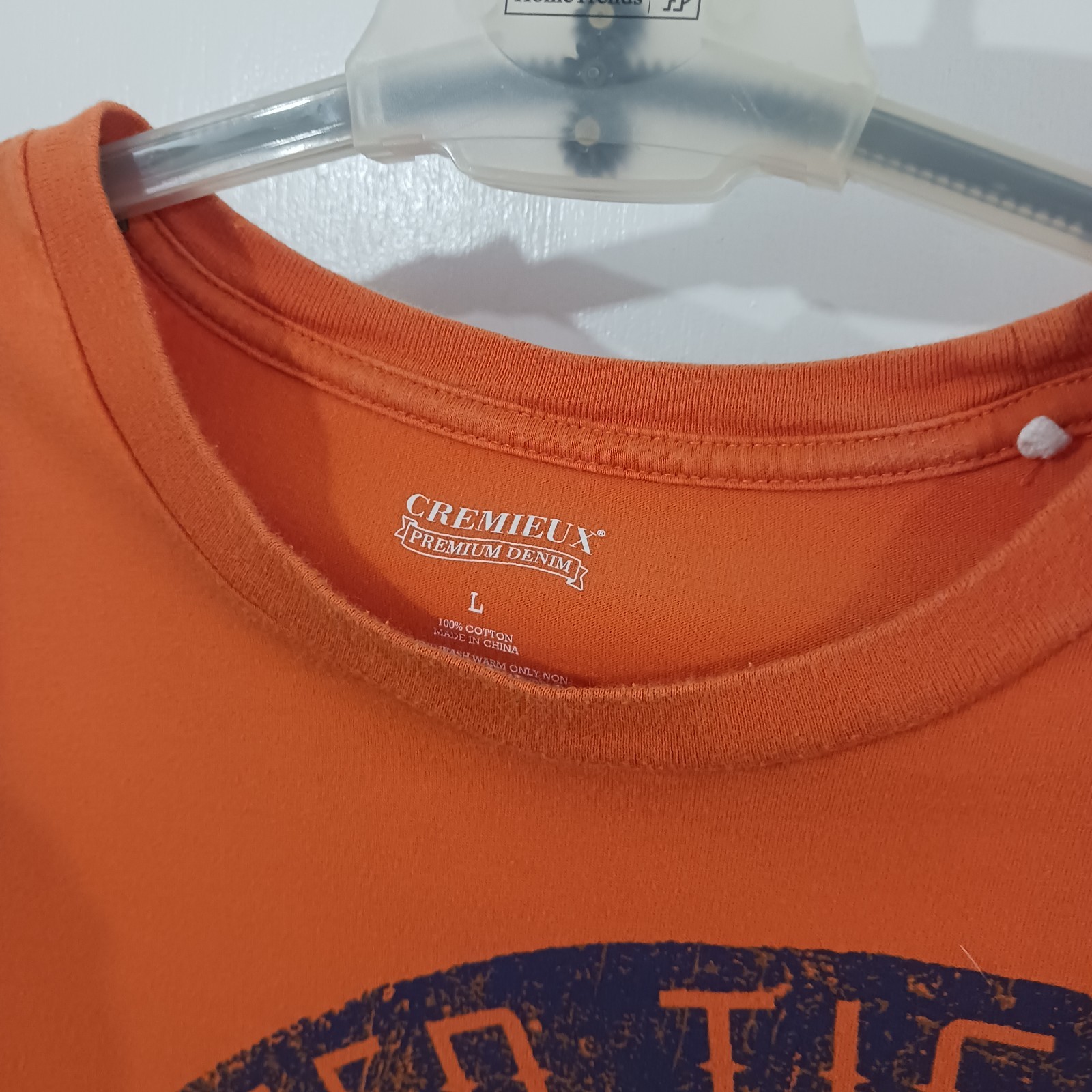 Cremieux T Shirt Size L Orange Caged Tiger Tattoo Parlor Ink Enthusiasts